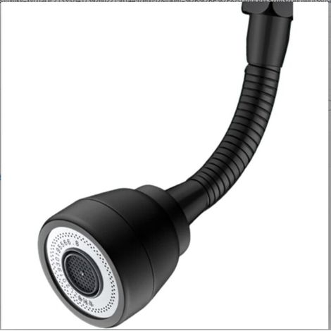 Pommeau de douche 3 modes pour évier de cuisine, embout de robinet à 360 degrés pour douche de cuisine, adaptateur d'économie d'eau pour robinet de salle de bain avec flexible, aérateur de robinet piv (1/5)