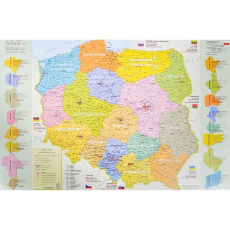 Mappa amministrativa della Polonia sovrapposta (1/5)