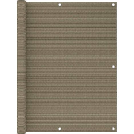 Schermo frangivista per balcone 120 x 500 cm HDPE tortora 020010375