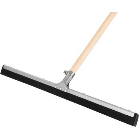 ® Raclette Sol - Acier - 55 cm - avec Manche en Bois 150 cm - Balai Raclette Sol Caoutchouc - Balai Mousse - Intérieur Extérieur -idéal pour Garage - Douche - Salle De Bain - Terrasse-NANOTEH (1/5)