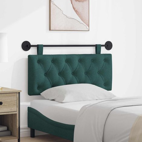 vidaXL Cabecero colgante Verde oscuro Tela (1/5)