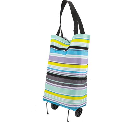 sac de courses pliable à roulettes Matière résistante Idéal