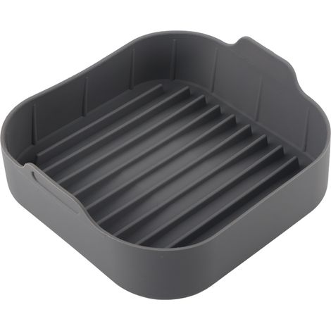 Panier en silicone carré multifonction de remplacement pour friteuse 10 pouces, accessoire gris