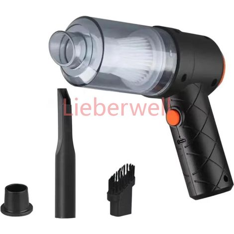 Aspirateur de voiture 2990000 PA, recharge USB, puissant, 4-en-1, sans fil, souffleur et aspirateur portable 2026,Black (1/5)