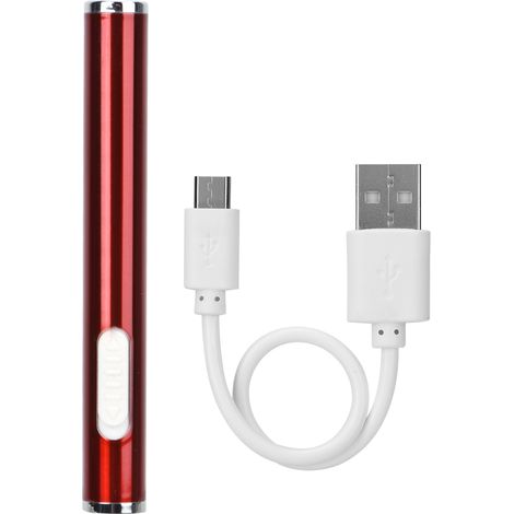 Mini rechargeable USB windproof lighter with charging indicator, cigarette lighter with USB cable (1/5)