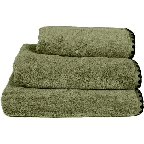 HAOMY - Drap de bain ISSEY Kaki 90 x 140 cm