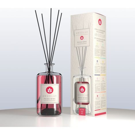 DIFFUSORE CON BASTONCINI ABSOLUTE PASSIONE UVA E BACCHE SELVAGGE 1 LITRO MADE IN