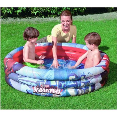 Piscine Gonflable Spiderman 3 Anneaux 122 X 30 Cm Hors Sol Spider-man (1/3)