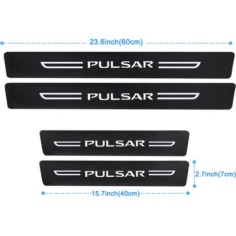 (4 pièces pour seuil de porte) Autocollants de protection pour seuil de porte et coffre Nissan Pulsar : protection anti-rayures et anti-éraflures (1/3)