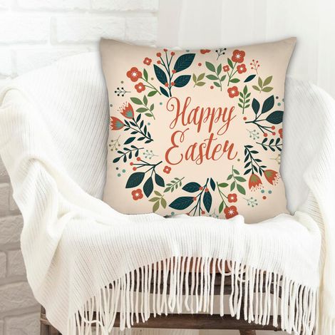 Housse de coussin carréeanti-ride pour canapé ou lit décoration de la saint-valentin (1/5)