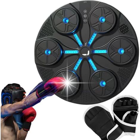 Entraîneur de boxe USB à 8 niveaux avec musique et gants