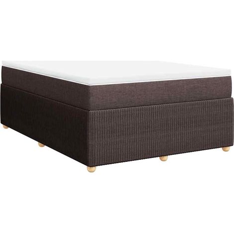 Maison Exclusive - Boxspringbett mit Matratze Dunkelbraun 140x190