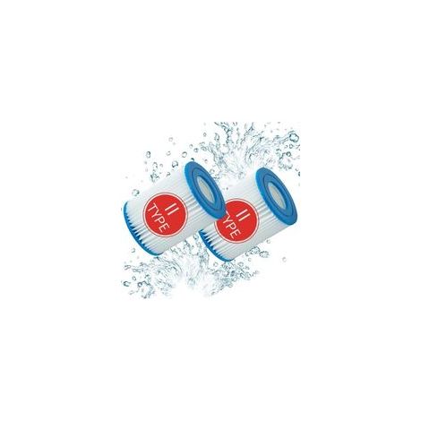 NALOOKAMICfor Bestway 58094 Cartouches Type II - for Bestway de Type II - Convient pour Bestway 58094 - Cartouche filtrante pour Bestway Piscine 530/800 Gal/h (2 PCS) (1/3)