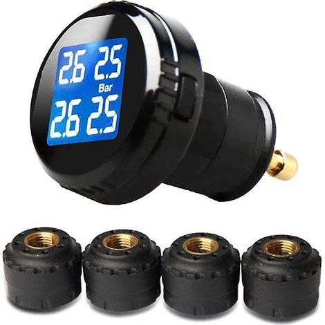 Reifendruckkontrollsystem mit 4 externen Sensoren, drahtloses Reifendruckkontrollsystem Ciga TPMS (1/5)