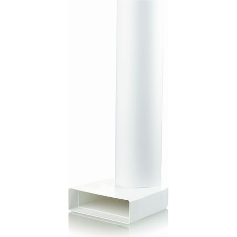 Chicane avec tube pour conduit de ventilation 125 mm, 500 mm