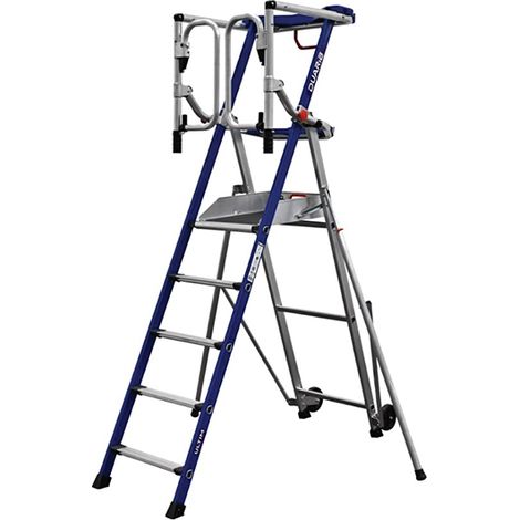 Scaletta PIRL/PIR 5 gradini - Altezza max di lavoro 3.20m - PIRLF5-U
