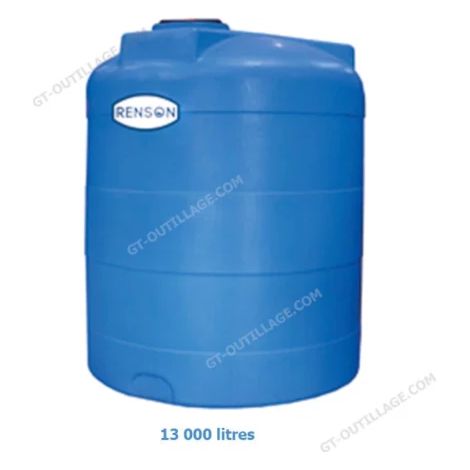 Cuve de stockage eau verticale en PE 13000 litres RENSON (1/3)