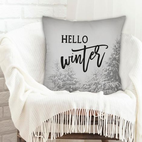 Housse de coussin sans coussin 45x45 rustique pour la Fête des Mères et des Pères (1/5)