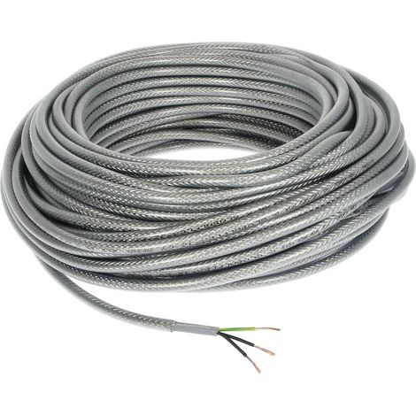 Câble de commande blindé en PVC 3 x 1,5 mm² avec conducteur de protection