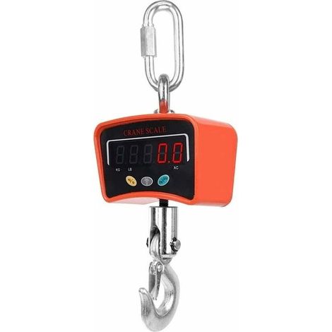 Mini-Hochpräzisions-Digitalkranwaage mit LCD-Hintergrundbeleuchtung, elektronische Präzisions-Hakenwaage für den industriellen Einsatz (Größe: 500 kg/0,1 kg) (1/5)