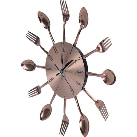 Küchenwanduhr, Mehrzweck-Besteckuhr für Küche, Restaurant, Zuhause (1/5)