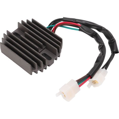 Régulateur de tension moto en alliage d'aluminium 21066-0016, pièce de remplacement compatible Ninja ZX-6R ZX636 2005-2006, stabilisateur électrique robuste pour motocyclette. (1/5)