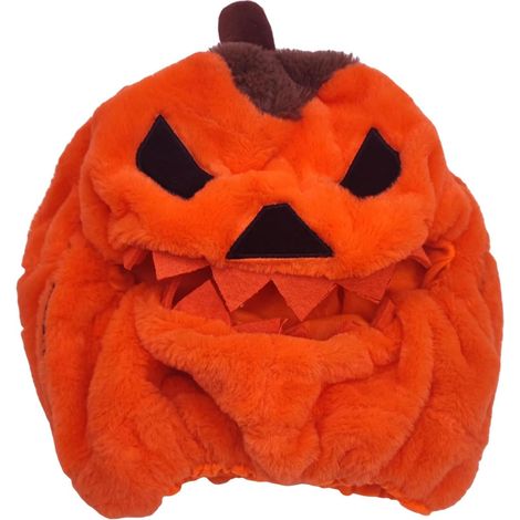 Casques en peluche uniques de style dessin animé - Joli chapeau en forme de citrouilles pour motards et motocyclistes - Décoration amusante (1/5)