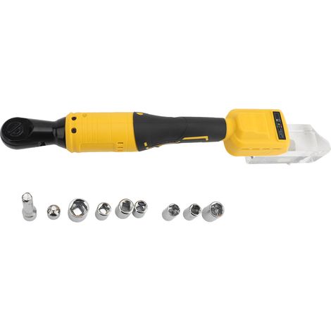 Clé cliquet sans balai 3/8in 90° 300 RPM 200 N.m – LED avec douilles 10-17mm 21V, mécanique (1/3)