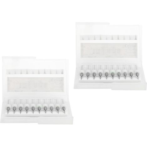 20 Forets Hélicoïdaux Carbure Tungstène Micro Perceuse PCB Outil Rotatif Bijouterie CNC Gravure Quincaillerie 0,4mm (1/5)