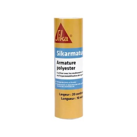 Sika – Imperméabilisant carrelage et tuiles – Renforcement d'étanchéité polyester 0,20 m x 10 m – Excellente élasticité pour micro-fissures (1/4)