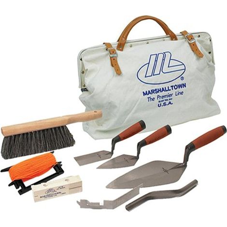 Set di attrezzi Marshalltown per muratori con borsa degli attrezzi in tela