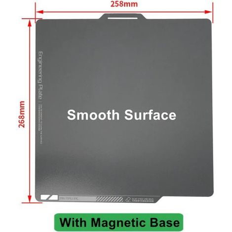 Kingroon Sublimation Build Plate For Bambu Lab X1/P1P 3D Printer Heatbed Sheet 257257mm / Smooth Surface (1/3)