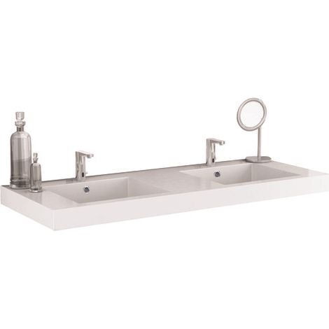 Plan vasque PMR en résine 120cm ergo - NEOVA (1/2)