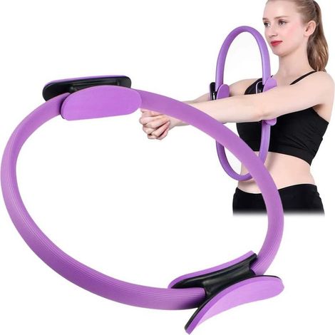 Pilates Cercle, Anneau de yoga Pilates, Pilates, Anneau de résistance Pilates Poignées à double prise pour la tonification et le fitness-Fei Yu (1/5)