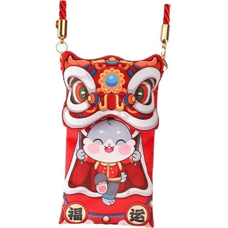 Enveloppes rouges en tissu, paquets rouges Hong Bao pour anniversaire-Style A