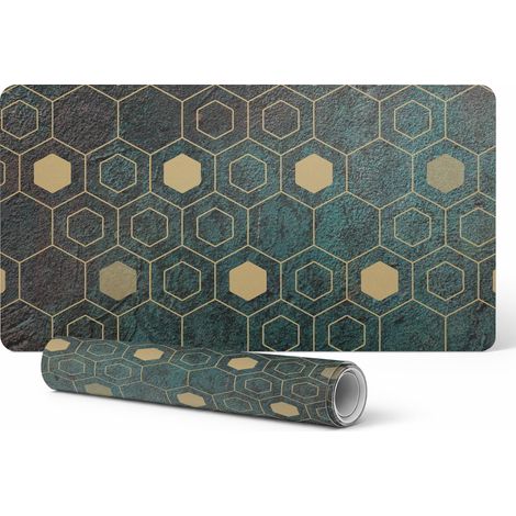 Protector de portátil de diseño con estampado geométrico, 120x60 cm. (1/5)