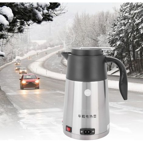 Bouilloire électrique portable 1,2 L 24 V pour camion ou voiture, chauffe-eau et tasse à café. (1/5)