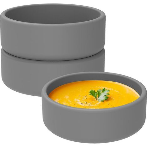 Set mit 3 grauen Silikon-Eierformen für Heißluftfritteusen, Schablonen für pochierte Eier (1/5)