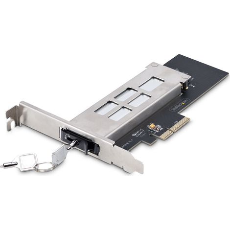 StarTech.com Tarjeta PCIe x4 a SSD NVMe M.2 - Rack Móvil Backplane con Bandeja Removible Hot Swap Intercambiable en Caliente - Bahía de Unidad PCIe 4.0/3.0 - con Llave (1/5)