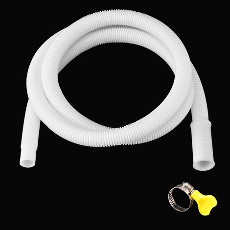 Tuyau d’évacuation condensat climatiseur 3m flexible universel, avec collier de serrage anti-fuite résistant UV extérieur (1/3)
