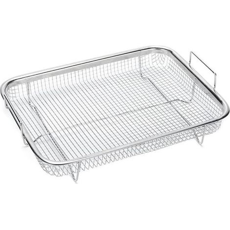 Online Store - 1 plat à four, 1 panier à griller en acier inoxydable, 1 grille antiadhésive, 1 plateau, 1 grille métallique (1/5)