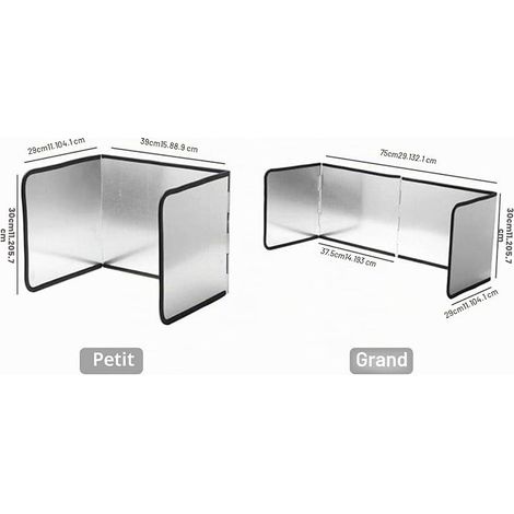 Plaque Anti Projection Cuisine Pliable Protection D'écran Anti-éclaboussures, Protection pour la Cuisine et Plaque de Cuisson,Protection d'écran Anti-éclaboussures pour cuisinière (1/4)