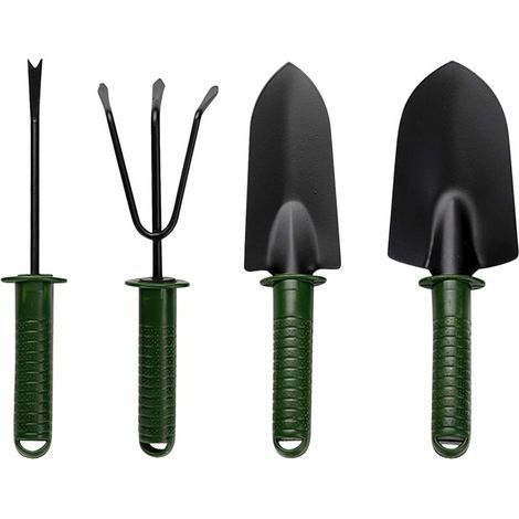 Pièces Outils de jardinage miniatures, outils de jardin avec truelle à main, désherbeur, râteau, ensemble d'outils pour plantes succulentes, mini kit d'outils de jardin pour plantes en pot (1/4)