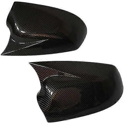Außenspiegelabdeckung aus glänzend schwarzem Carbonfaser-Material für Ford Focus 2002 – Carbonfaser-Optik