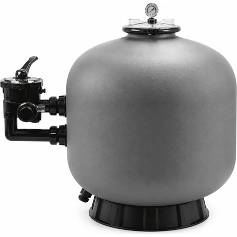 Filtre à sable soufflé PEHD pour piscine Vanne Side 10,8 m3/h FS11 avec vanne 6 voies