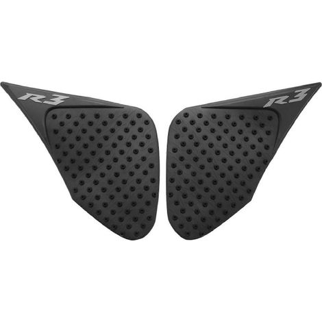 Protections latérales antidérapantes pour réservoir de YZF-R3 (2015-2017), noires (1/5)