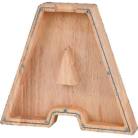 Holz-Spardose für Kinder mit Alphabetmotiv
