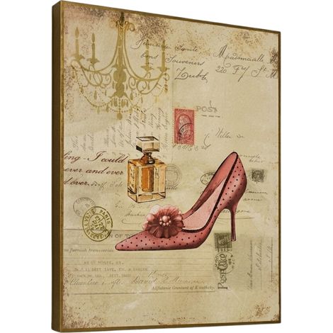 Scarpe vintage retrò, stile glamour parigino alla moda. (1/5)