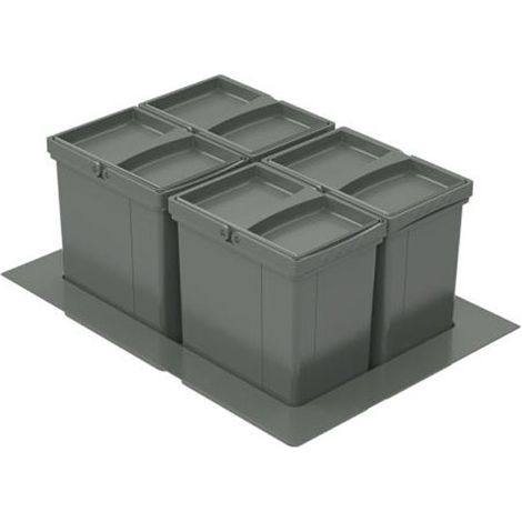WESCO Einbau-Abfallsammler Pullboy Versa 265 K/600-4, Höhe 265 mm (1/2)