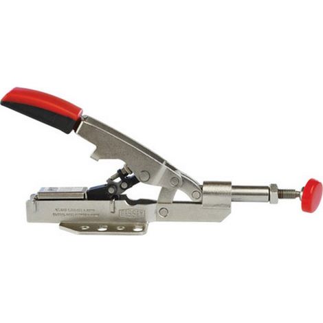 Escuadra corrediza de varilla corredero, capacidad de fijación : 0-10 mm, Fuerza fijación 1100 N, altura de la poignée cerradoe 32 mm